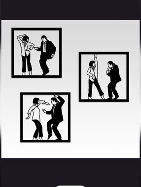Pulp Fiction Wall Art- Quentin Tarantino Retro Movie Decor